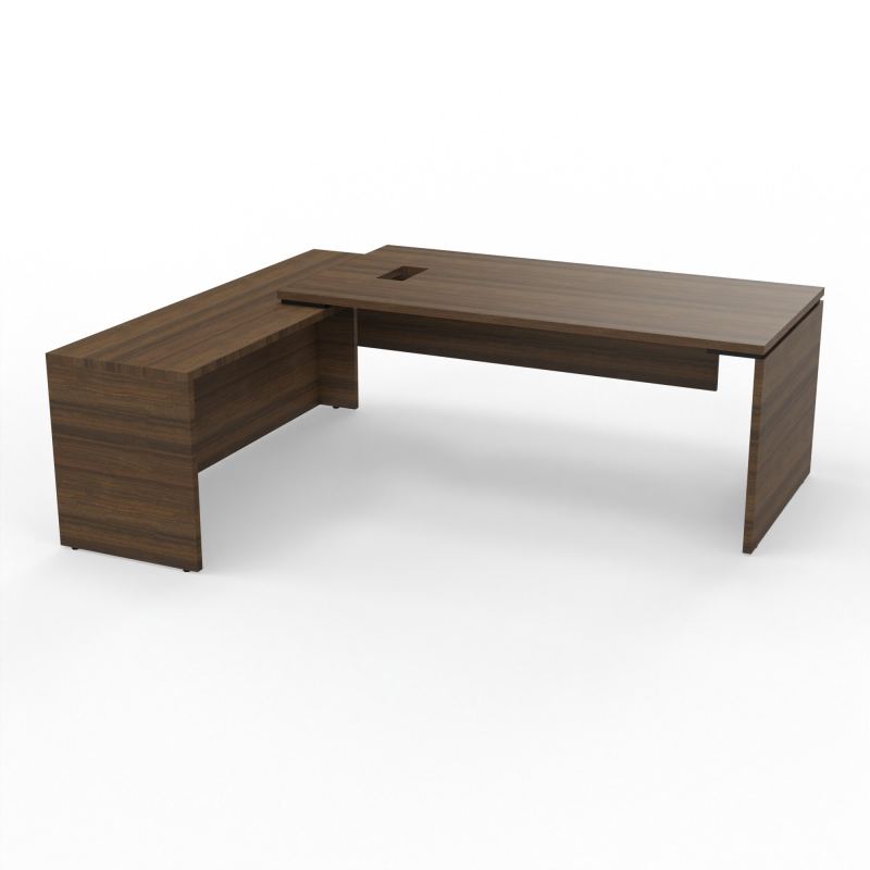 KARA BUREAU RECT. P90X180+RETOUR PORTEUR A GAUCHE DECOUPE TRAPPE LATERALE