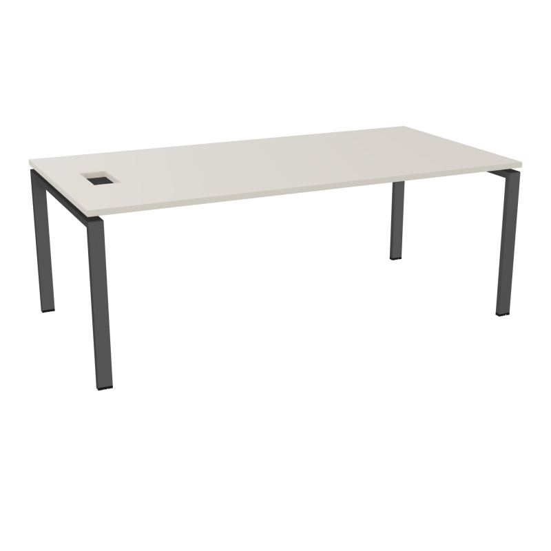 RIO BUREAU RECT. L200XP100CMPERCE TRAPPE LATERALE + GOULOTTEL30  N5 SC