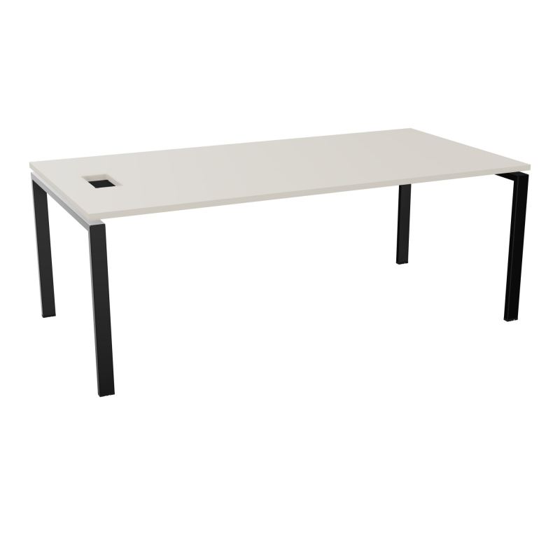 RIO BUREAU RECT. L200XP100CMPERCE TRAPPE LATERALE + GOULOTTEL30  N5 SG