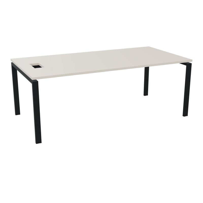 RIO BUREAU RECT. L200XP100CMPERCE TRAPPE LATERALE + GOULOTTEL30  N5 ZP