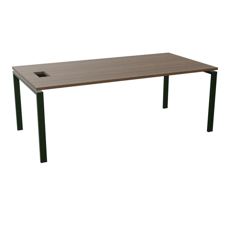 RIO BUREAU RECT. L200XP100CMPERCE TRAPPE LATERALE + GOULOTTEL30  N6 ST