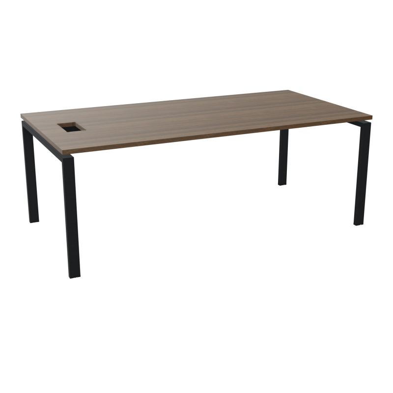 RIO BUREAU RECT. L200XP100CMPERCE TRAPPE LATERALE + GOULOTTEL30  N6 ZP