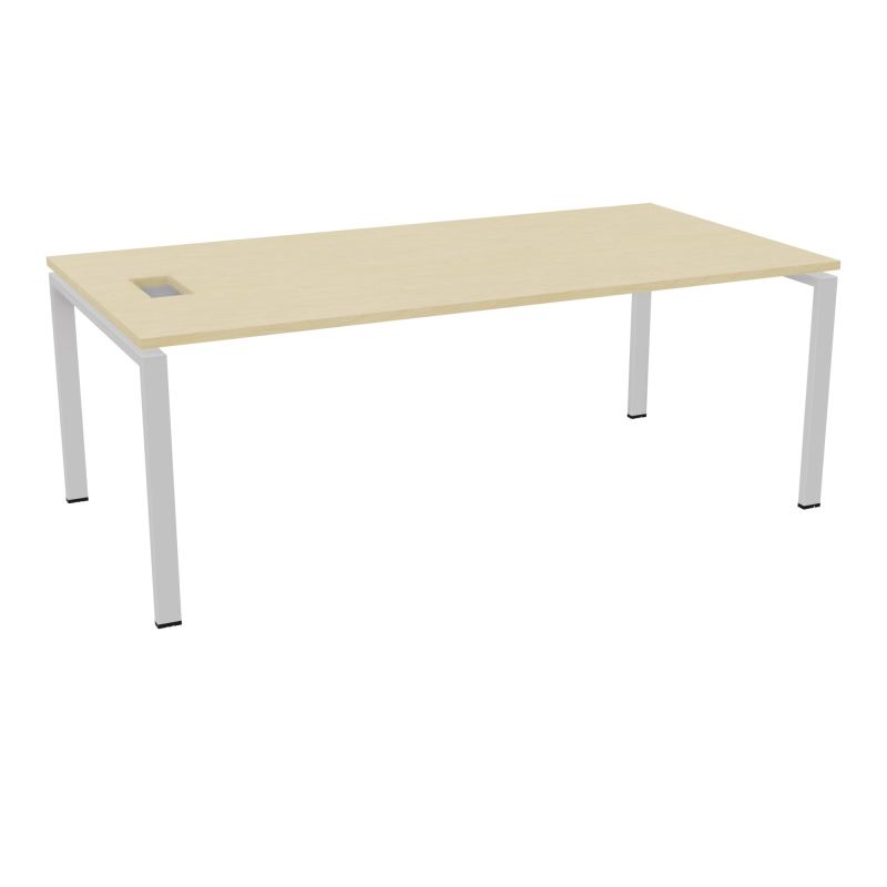 RIO BUREAU RECT. L200XP100CMPERCE TRAPPE LATERALE + GOULOTTEL30  N8 SD