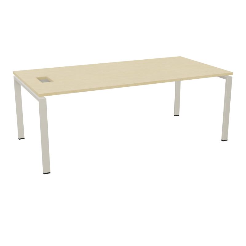 RIO BUREAU RECT. L200XP100CMPERCE TRAPPE LATERALE + GOULOTTEL30  N8 ZC