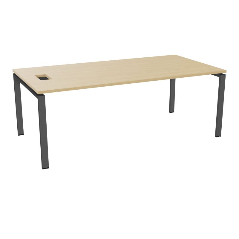 RIO BUREAU RECT. L200XP100CMPERCE TRAPPE LATERALE + GOULOTTEL30  R1 SC