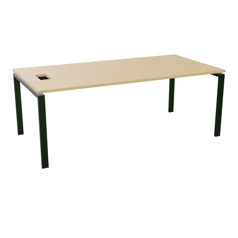 RIO BUREAU RECT. L200XP100CMPERCE TRAPPE LATERALE + GOULOTTEL30  R1 ST