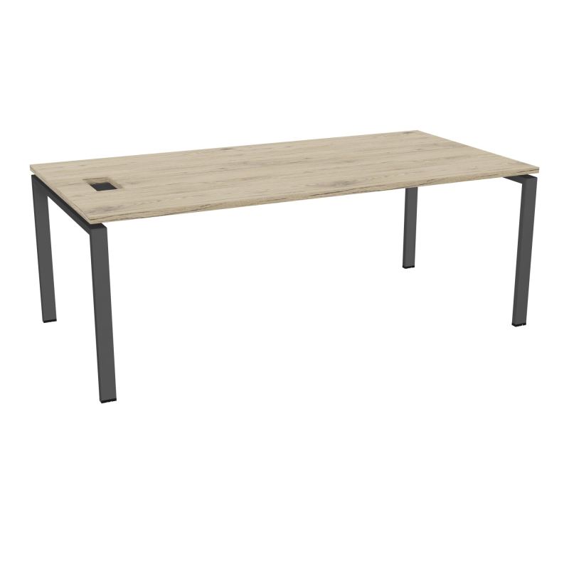 RIO BUREAU RECT. L200XP100CMPERCE TRAPPE LATERALE + GOULOTTEL30  R3 SC
