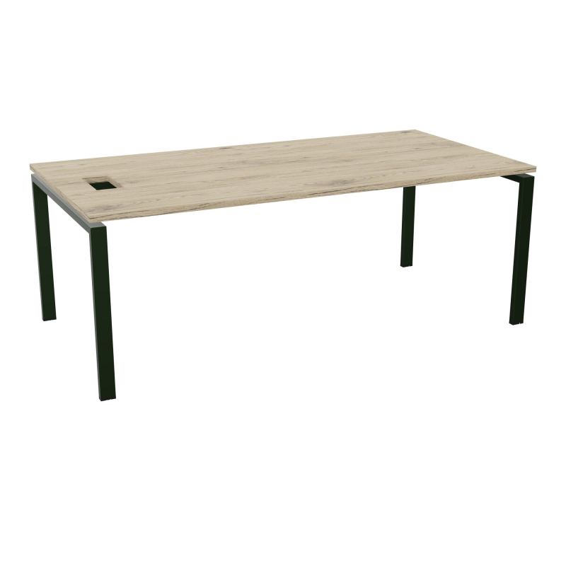 RIO BUREAU RECT. L200XP100CMPERCE TRAPPE LATERALE + GOULOTTEL30  R3 ST