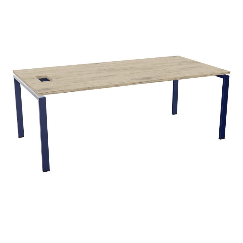 RIO BUREAU RECT. L200XP100CMPERCE TRAPPE LATERALE + GOULOTTEL30  R3 X4