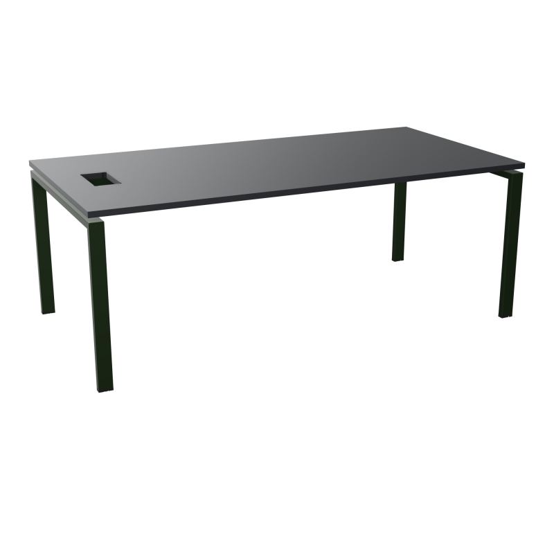 RIO BUREAU RECT. L200XP100CMPERCE TRAPPE LATERALE + GOULOTTEL30  R9 ST