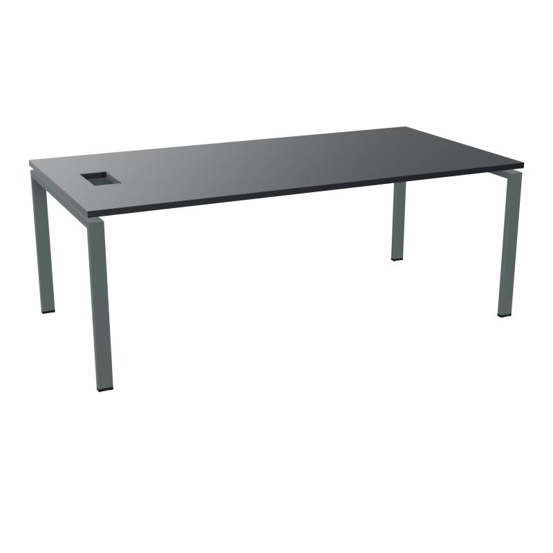 RIO BUREAU RECT. L200XP100CMPERCE TRAPPE LATERALE + GOULOTTEL30  R9 SU