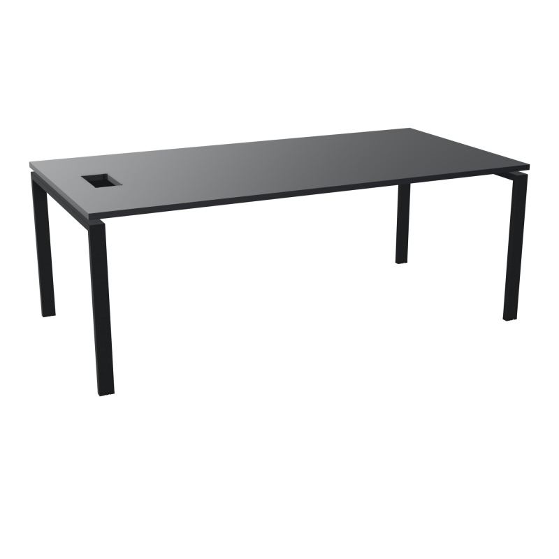 RIO BUREAU RECT. L200XP100CMPERCE TRAPPE LATERALE + GOULOTTEL30  R9 ZP