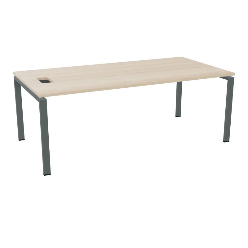 RIO BUREAU RECT. L200XP100CMPERCE TRAPPE LATERALE + GOULOTTEL30  RZ SU