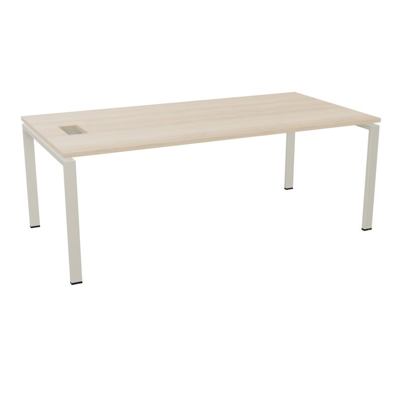 RIO BUREAU RECT. L200XP100CMPERCE TRAPPE LATERALE + GOULOTTEL30  RZ ZC