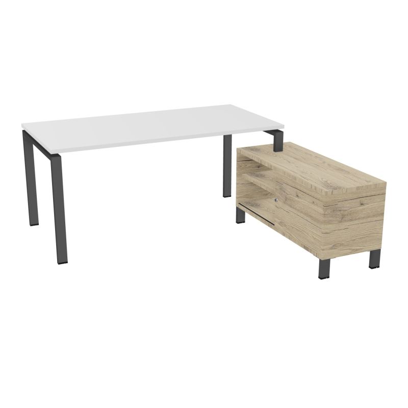 RIO BUREAU RECT. 178X168 PL 160X80 OBT + RET PORT A DROITE SIMPLE ACCES  MG SC R3