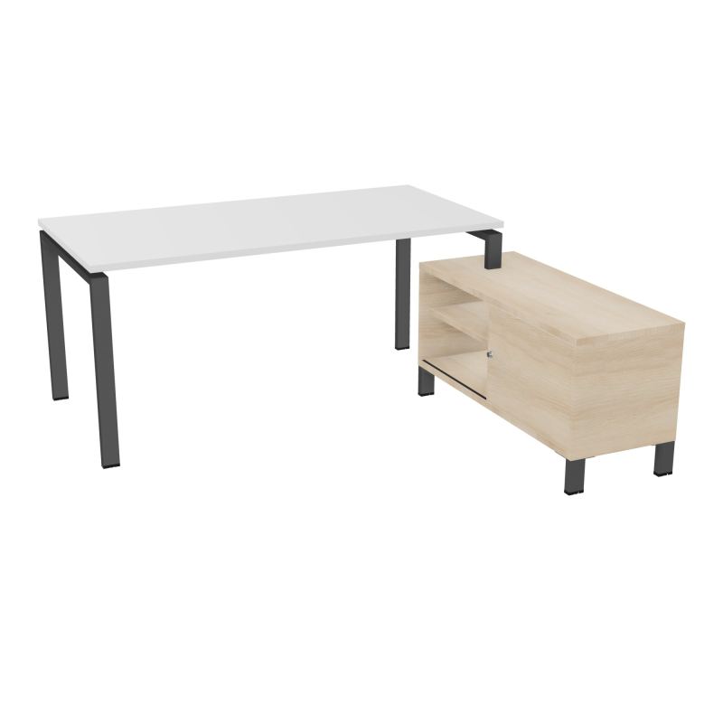 RIO BUREAU RECT. 178X168 PL 160X80 OBT + RET PORT A DROITE SIMPLE ACCES  MG SC RZ