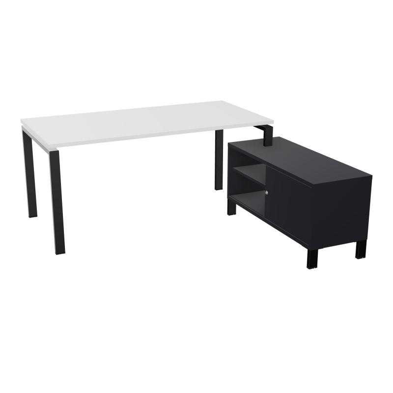 RIO BUREAU RECT. 178X168 PL 160X80 OBT + RET PORT A DROITE SIMPLE ACCES  MG SG R9