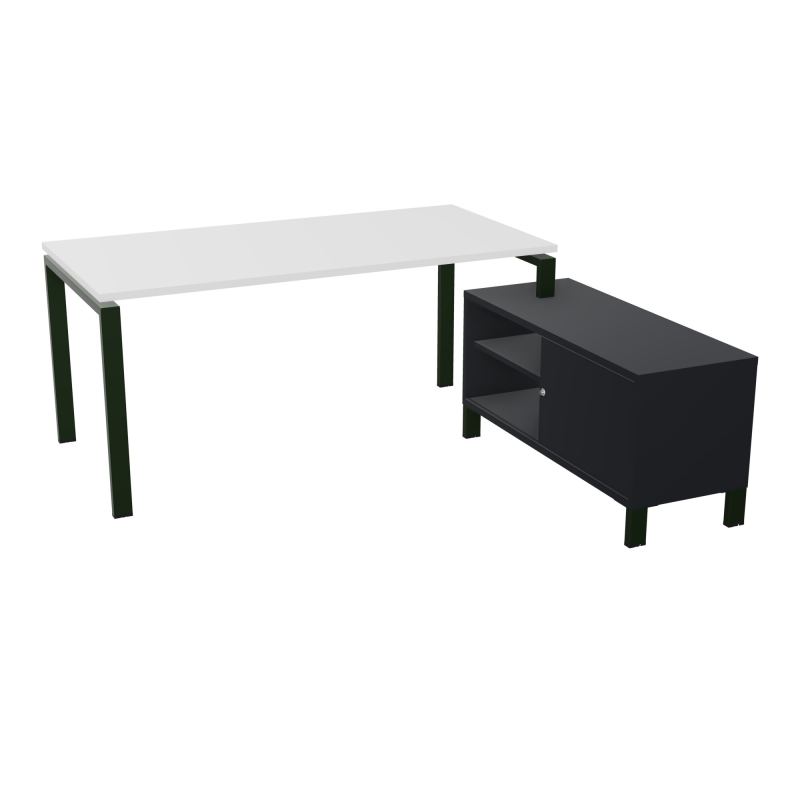 RIO BUREAU RECT. 178X168 PL 160X80 OBT + RET PORT A DROITE SIMPLE ACCES  MG ST R9