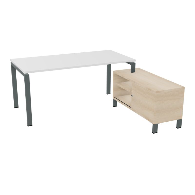 RIO BUREAU RECT. 178X168 PL 160X80 OBT + RET PORT A DROITE SIMPLE ACCES  MG SU RZ
