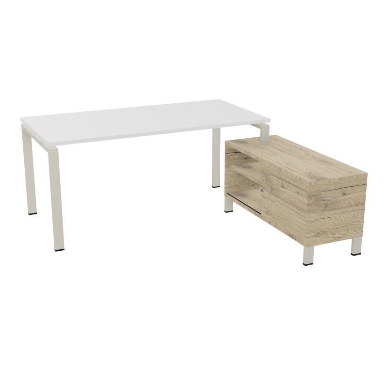 RIO BUREAU RECT. 178X168 PL 160X80 OBT + RET PORT A DROITE SIMPLE ACCES  MG ZC R3