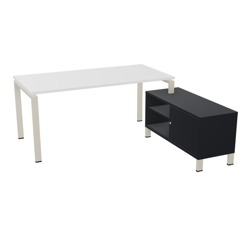 RIO BUREAU RECT. 178X168 PL 160X80 OBT + RET PORT A DROITE SIMPLE ACCES  MG ZC R9