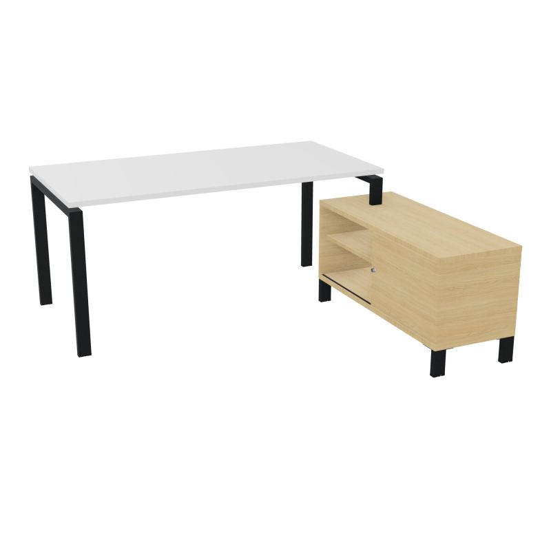 RIO BUREAU RECT. 178X168 PL 160X80 OBT + RET PORT A DROITE SIMPLE ACCES  MG ZP R1