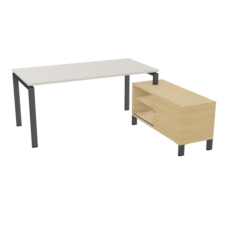 RIO BUREAU RECT. 178X168 PL 160X80 OBT + RET PORT A DROITE SIMPLE ACCES  N5 SC R1
