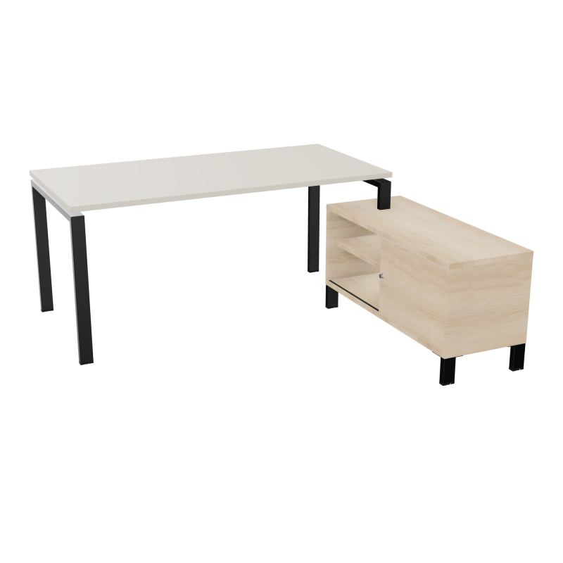 RIO BUREAU RECT. 178X168 PL 160X80 OBT + RET PORT A DROITE SIMPLE ACCES  N5 SG RZ