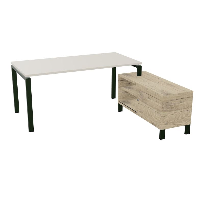 RIO BUREAU RECT. 178X168 PL 160X80 OBT + RET PORT A DROITE SIMPLE ACCES  N5 ST R3