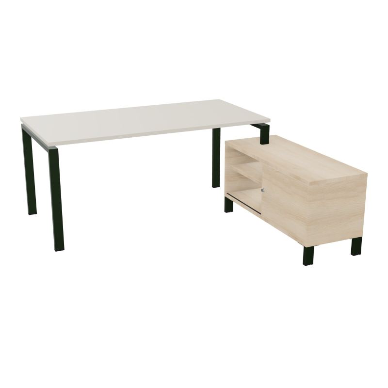 RIO BUREAU RECT. 178X168 PL 160X80 OBT + RET PORT A DROITE SIMPLE ACCES  N5 ST RZ