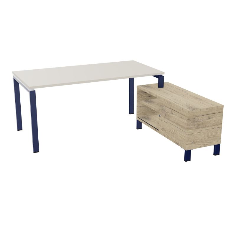 RIO BUREAU RECT. 178X168 PL 160X80 OBT + RET PORT A DROITE SIMPLE ACCES  N5 X4 R3