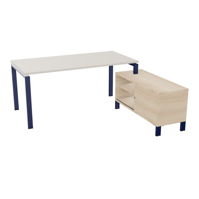 RIO BUREAU RECT. 178X168 PL 160X80 OBT + RET PORT A DROITE SIMPLE ACCES  N5 X4 RZ