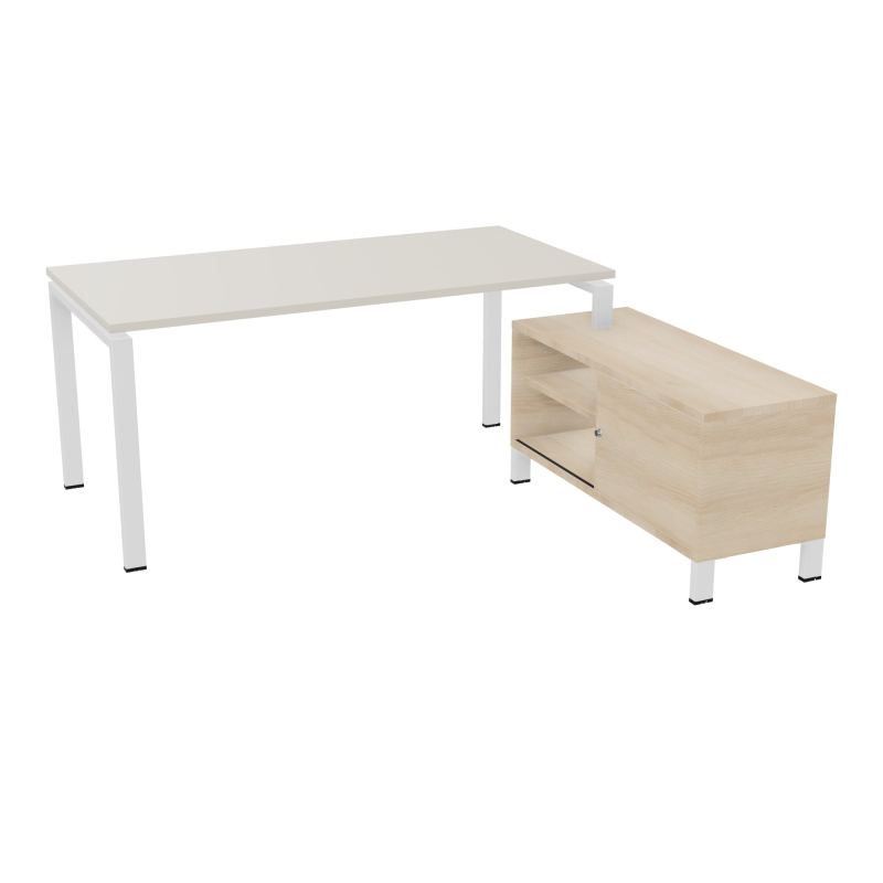RIO BUREAU RECT. 178X168 PL 160X80 OBT + RET PORT A DROITE SIMPLE ACCES  N5 ZO RZ
