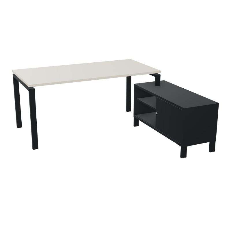 RIO BUREAU RECT. 178X168 PL 160X80 OBT + RET PORT A DROITE SIMPLE ACCES  N5 ZP R9