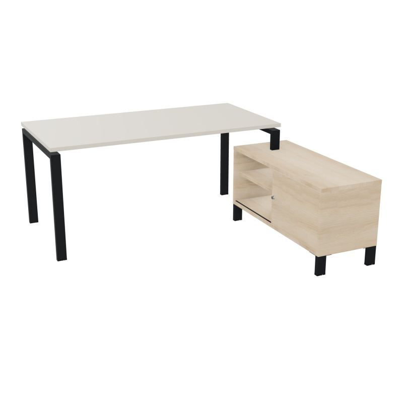 RIO BUREAU RECT. 178X168 PL 160X80 OBT + RET PORT A DROITE SIMPLE ACCES  N5 ZP RZ