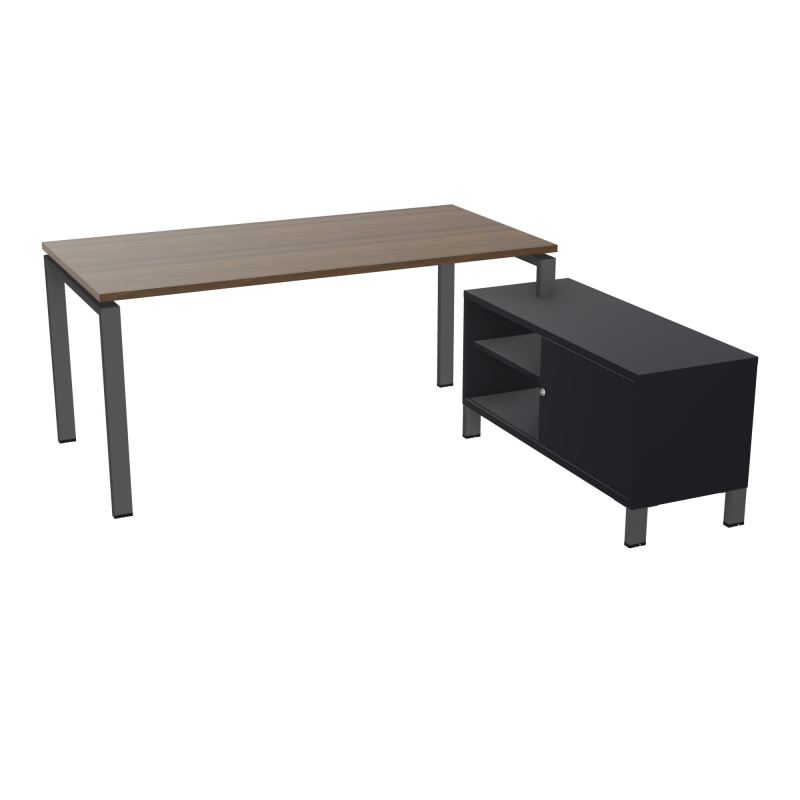 RIO BUREAU RECT. 178X168 PL 160X80 OBT + RET PORT A DROITE SIMPLE ACCES  N6 SC R9