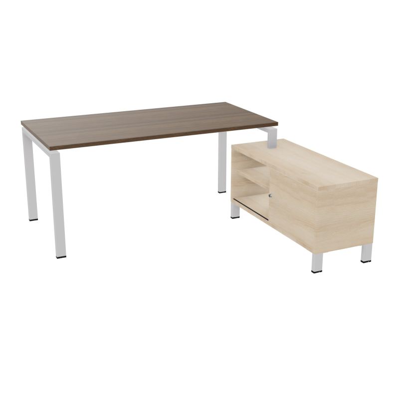 RIO BUREAU RECT. 178X168 PL 160X80 OBT + RET PORT A DROITE SIMPLE ACCES  N6 SD RZ