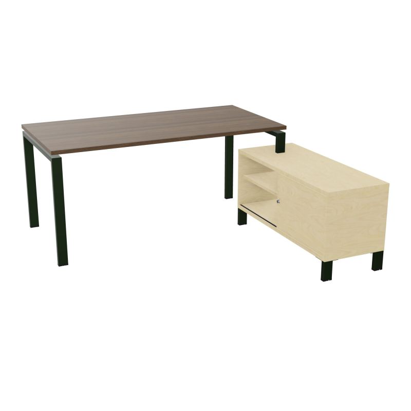 RIO BUREAU RECT. 178X168 PL 160X80 OBT + RET PORT A DROITE SIMPLE ACCES  N6 ST N8