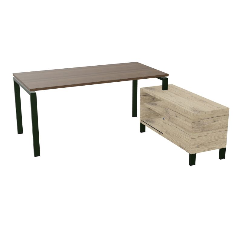 RIO BUREAU RECT. 178X168 PL 160X80 OBT + RET PORT A DROITE SIMPLE ACCES  N6 ST R3