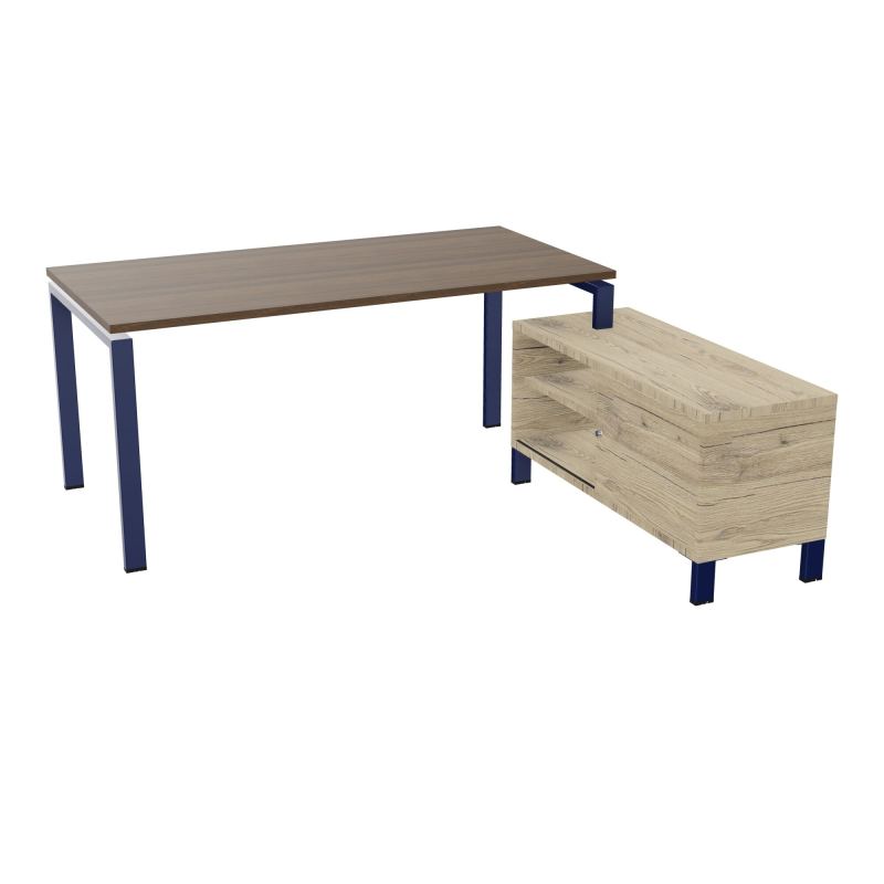RIO BUREAU RECT. 178X168 PL 160X80 OBT + RET PORT A DROITE SIMPLE ACCES  N6 X4 R3