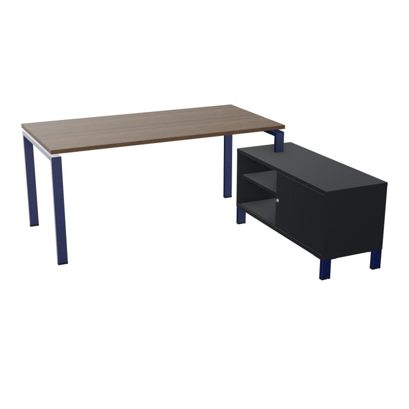 RIO BUREAU RECT. 178X168 PL 160X80 OBT + RET PORT A DROITE SIMPLE ACCES  N6 X4 R9