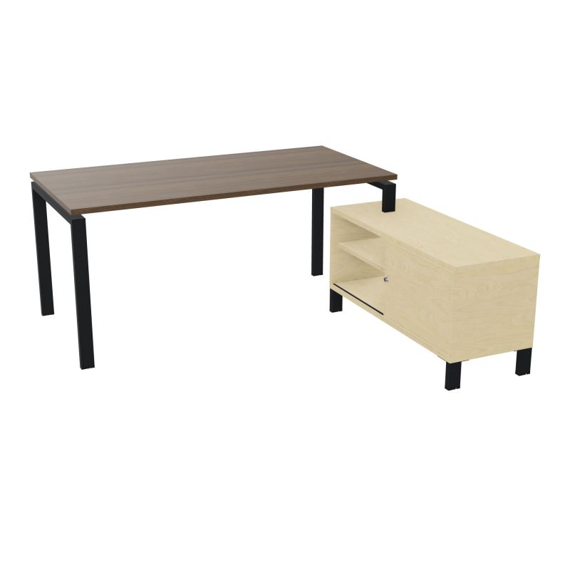 RIO BUREAU RECT. 178X168 PL 160X80 OBT + RET PORT A DROITE SIMPLE ACCES  N6 ZP N8