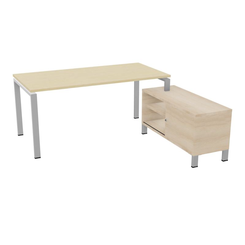 RIO BUREAU RECT. 178X168 PL 160X80 OBT + RET PORT A DROITE SIMPLE ACCES  N8 SA RZ