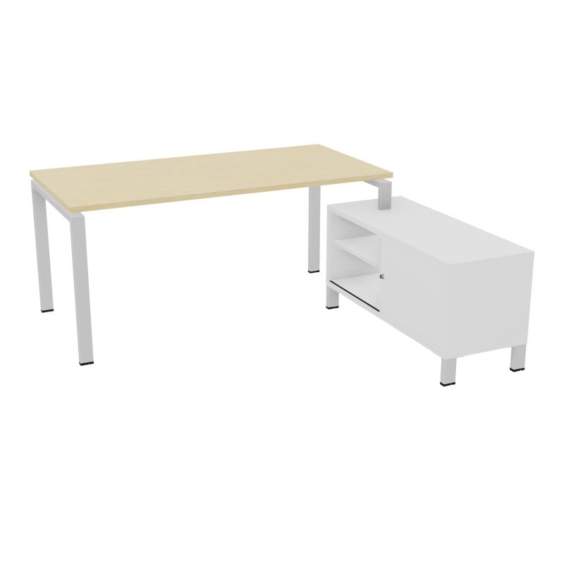 RIO BUREAU RECT. 178X168 PL 160X80 OBT + RET PORT A DROITE SIMPLE ACCES  N8 SD MG