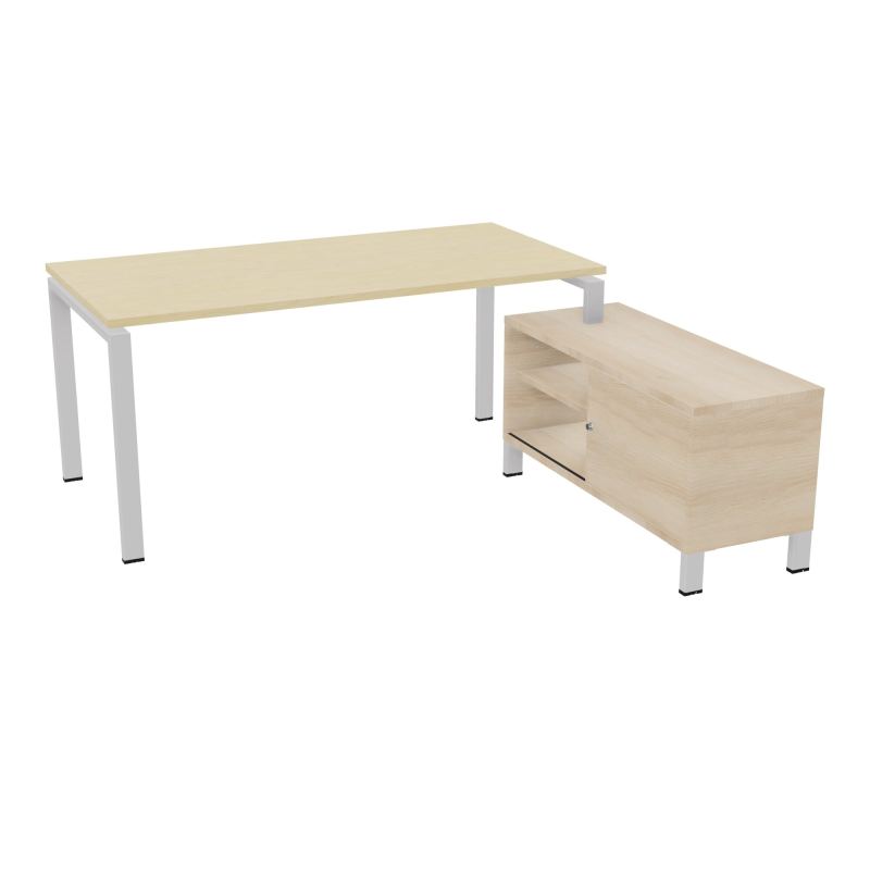 RIO BUREAU RECT. 178X168 PL 160X80 OBT + RET PORT A DROITE SIMPLE ACCES  N8 SD RZ