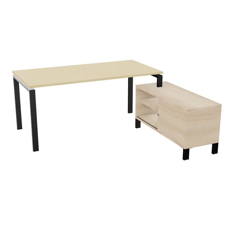 RIO BUREAU RECT. 178X168 PL 160X80 OBT + RET PORT A DROITE SIMPLE ACCES  N8 SG RZ