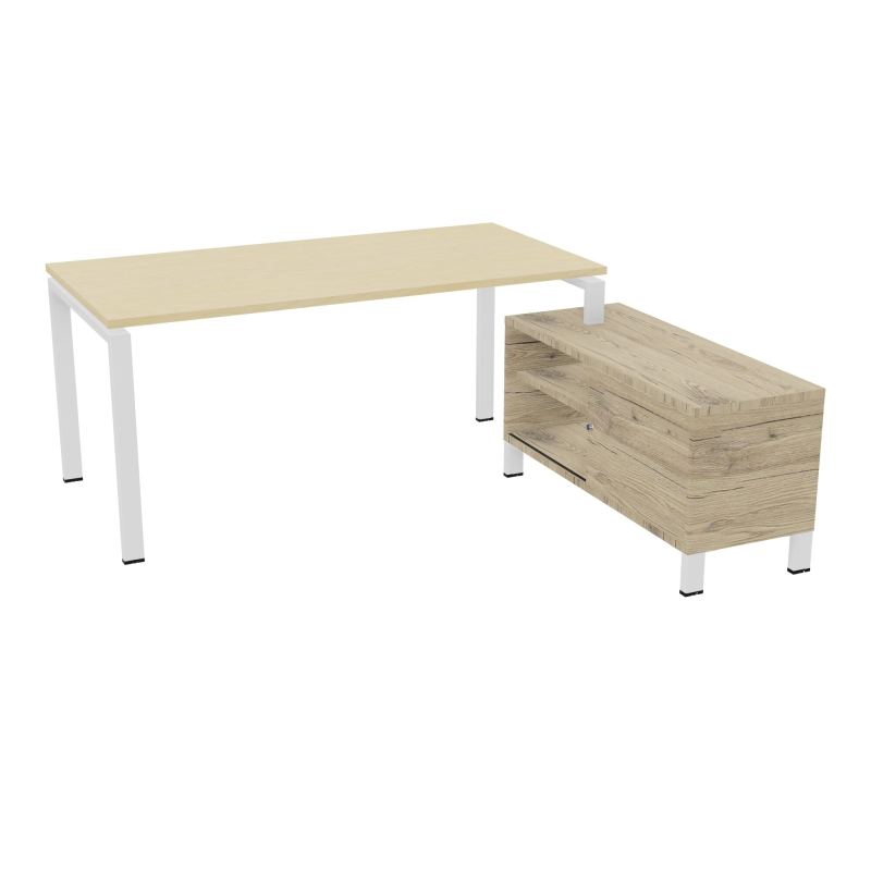 RIO BUREAU RECT. 178X168 PL 160X80 OBT + RET PORT A DROITE SIMPLE ACCES  N8 SO R3