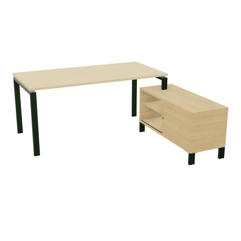 RIO BUREAU RECT. 178X168 PL 160X80 OBT + RET PORT A DROITE SIMPLE ACCES  N8 ST R1