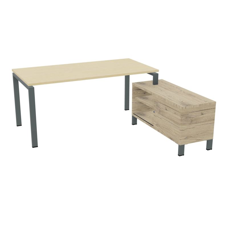 RIO BUREAU RECT. 178X168 PL 160X80 OBT + RET PORT A DROITE SIMPLE ACCES  N8 SU R3