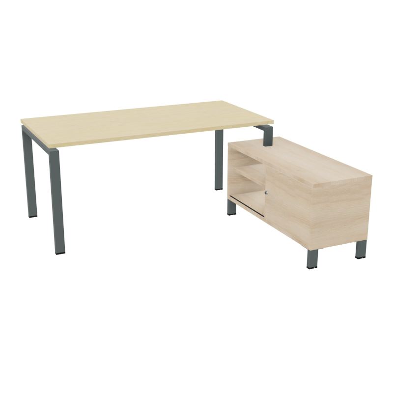 RIO BUREAU RECT. 178X168 PL 160X80 OBT + RET PORT A DROITE SIMPLE ACCES  N8 SU RZ